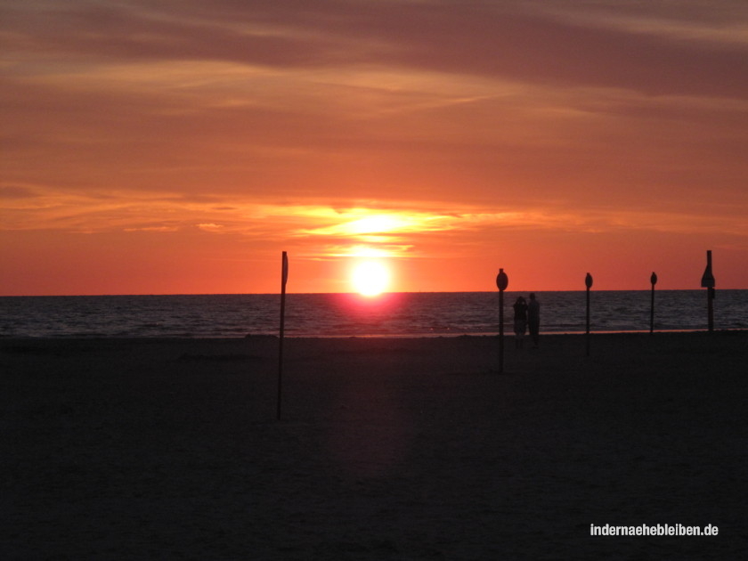 Wenn die Sonne versinkt in St. Peter Ording