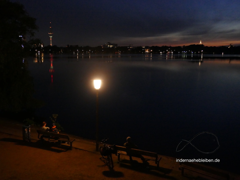 Abends an der Alster